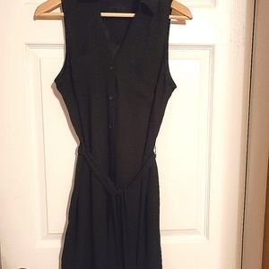 Express, black button up dress - small